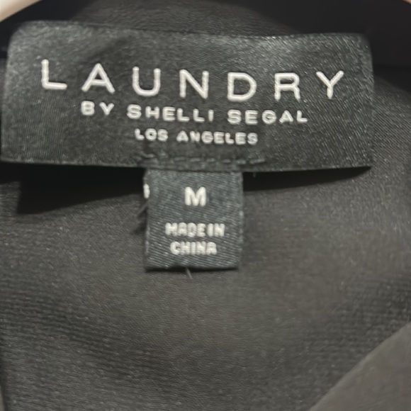 Laundry by Shelli Segal Black Blouse M - Picture 3 of 8